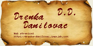 Drenka Danilovac vizit kartica